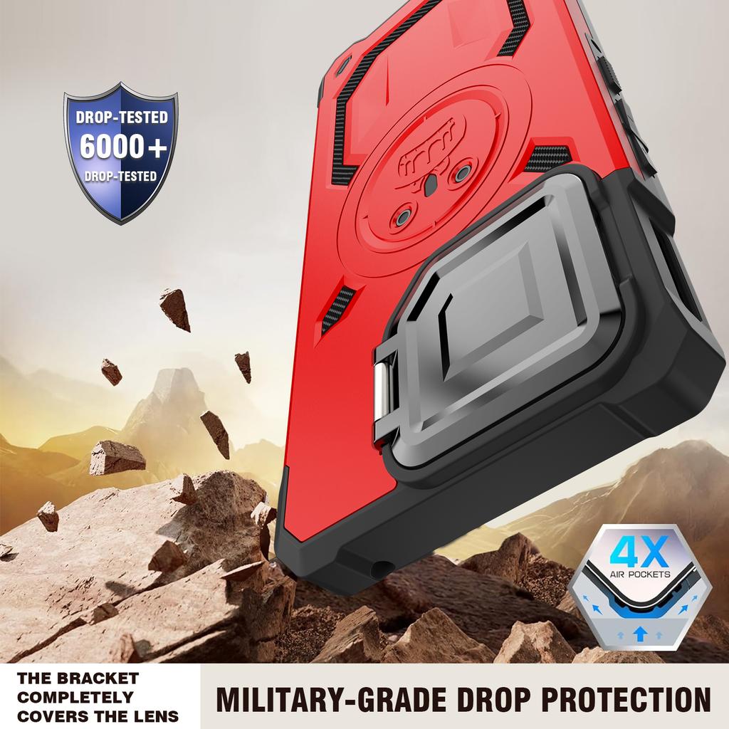 Custodia per Telefono per ASUS ROG Phone 8/9/8 Pro, Cover Resistente agli Urti Heavy Duty in TPU+PC con Protezione Fotocamera Resistente agli Urti Heavy Duty in TPU+PC