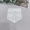 1pc Elegant White Lace Embroidered Patch, Floral & Geometric Patterns Sew-On Applique for Clothing DIY Crafts Denim Pocket Decoration Sewing Supplies