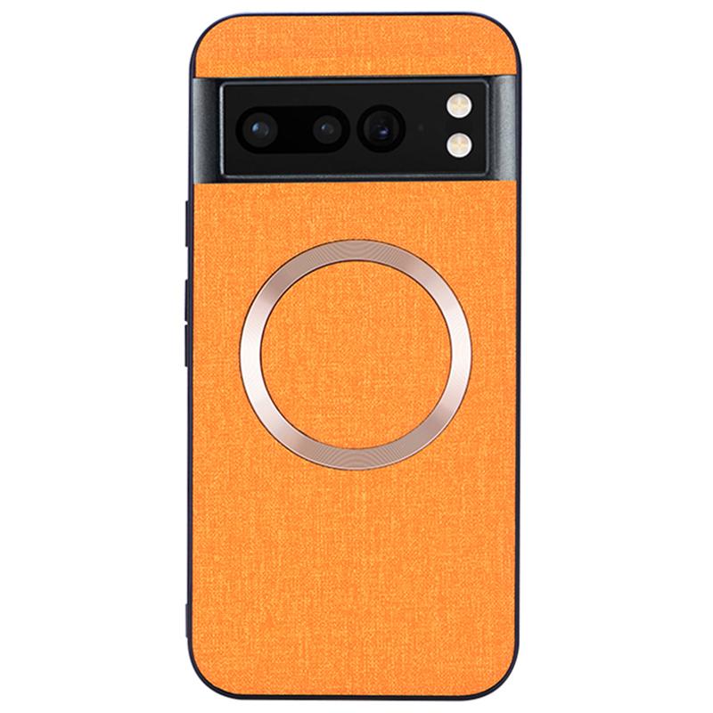 For Google Pixel 8 Pro Magnetic Case TPU+Cloth Dirt-Resistant Phone Cover