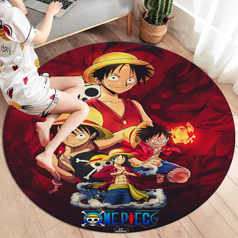 One Piece Round Area Rug Carpet Rug For Living Room Bedroom Sofa Playroom Decor Nonslip Floor Mat