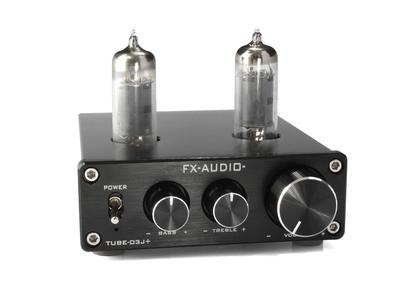 Vacuum Tube Hybrid Preamp with Tone Control Function FX-AUDIO- TUBE-03J+ [Black]