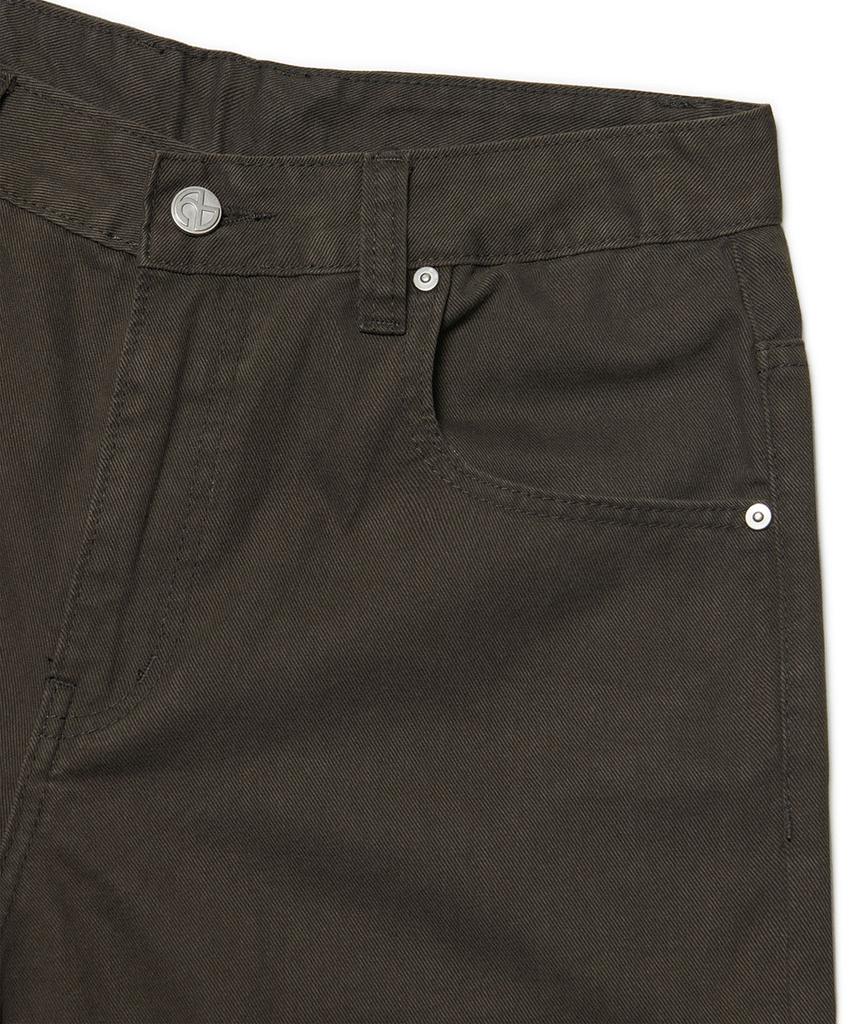Nomaenyueol Wave Curved Cotton Pants - Charcoal