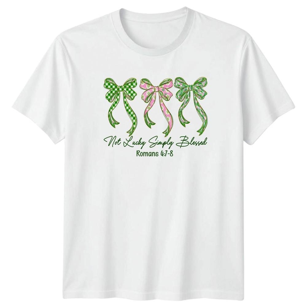 Not Lucky Simply Blessed Unisexs TShirt St Patricks Day Faith S