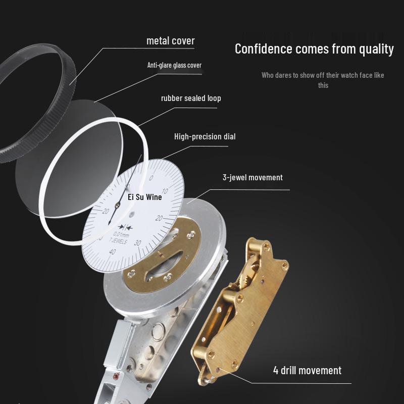 Precision Dial Gauge Set: High-Accuracy Lever Dial Indicator with Large Travel Range