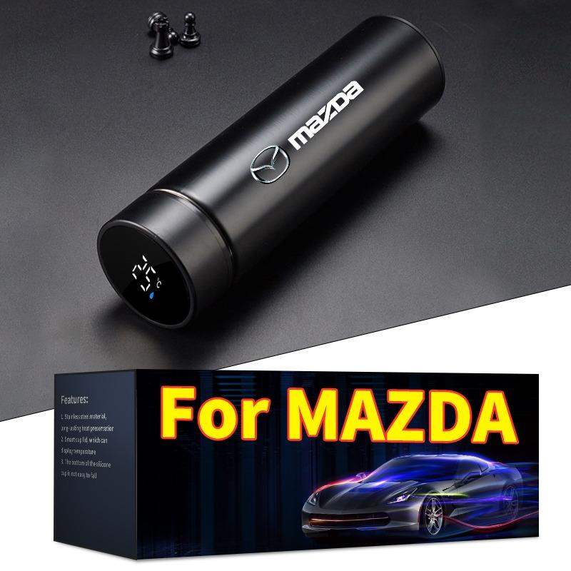 Smart termoflaska för bil med temperaturvisning Kaffekopp för Mazda 2 3 5 6 M5 Ms CX-4 CX-5 CX6 M3 M6 MX3 MX5 323 626 CX-3 5 8 9 MX-5 30 RX-8