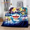 Coperta morbida in peluche cartone animato anime Doraemon, coperta in flanella per soggiorno camera da letto letto divano picnic, copertura calda per bambini
