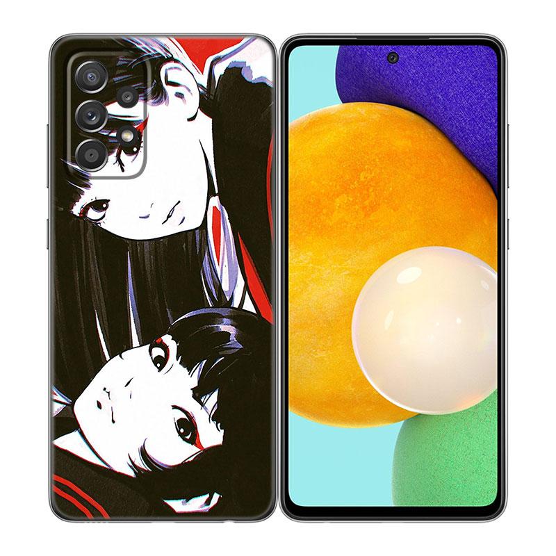 Japanischen Stil Anime Telefon Fall Für Samsung A04 A21 A30 A50 A52 S A13 A14 A22 A23 A32 A53 A73 5G a11 A12 A31 A33 A51 A70 A71 A72