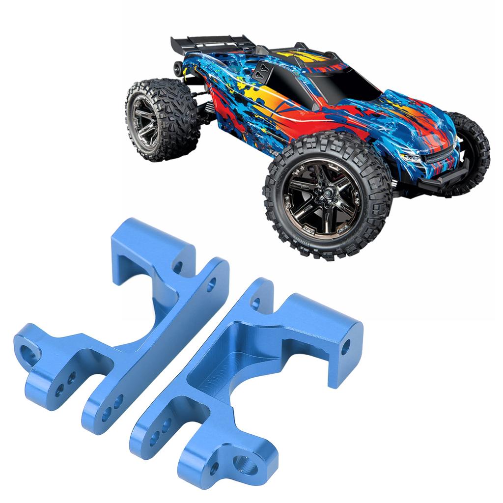 2PCS RC Caster Blocks   High Hardness Aluminum Alloy Front C Hub Carrier for   Rustler 4  1:10 RC Car