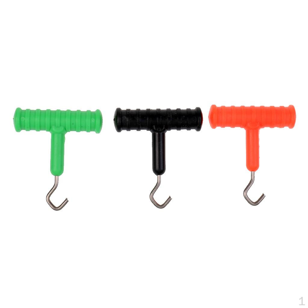 

3 Pieces Carp Fishing Knot Puller Making Tool Sea Hair Rig Accessories