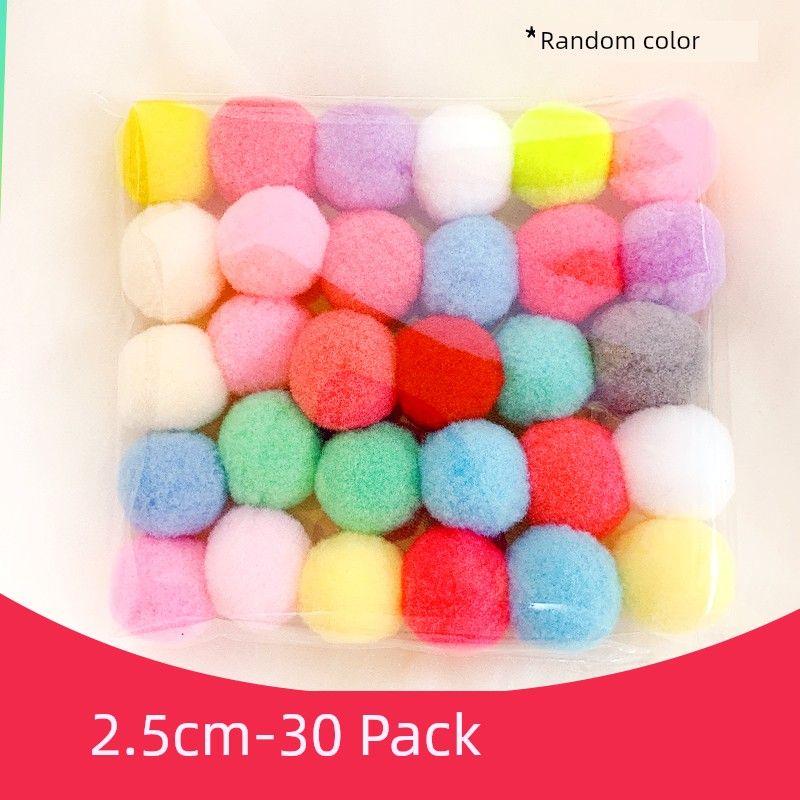 

Pompons Toy Cat Color Micro Elastic Mute Cat Teasing Ball Interactive Self-Hi Pet Supplies Cat Toys