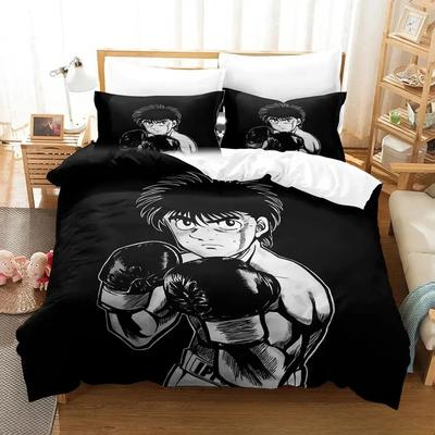 Fighting Spirit Hajime No Ippo Anime Bedding Set Boys Girls Twin Queen King Size Duvet Cover Pillowcase Bed Boys Adult