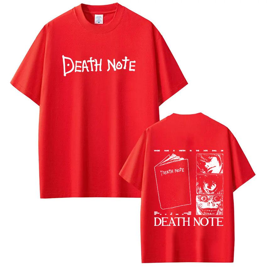 Anime Death Note Ryuk Yagami Light LLawliet T Shirts Unisex Women Cotton Casual Tee Shirt Fashion Short Sleeve Tshirts Streetwear