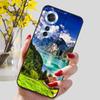 Phone Cover for OPPO Reno11 F 5G Case Black Silicone TPU Fashion Marble Print Shells for Oppo Reno 11F Protective Capa Soft Bags