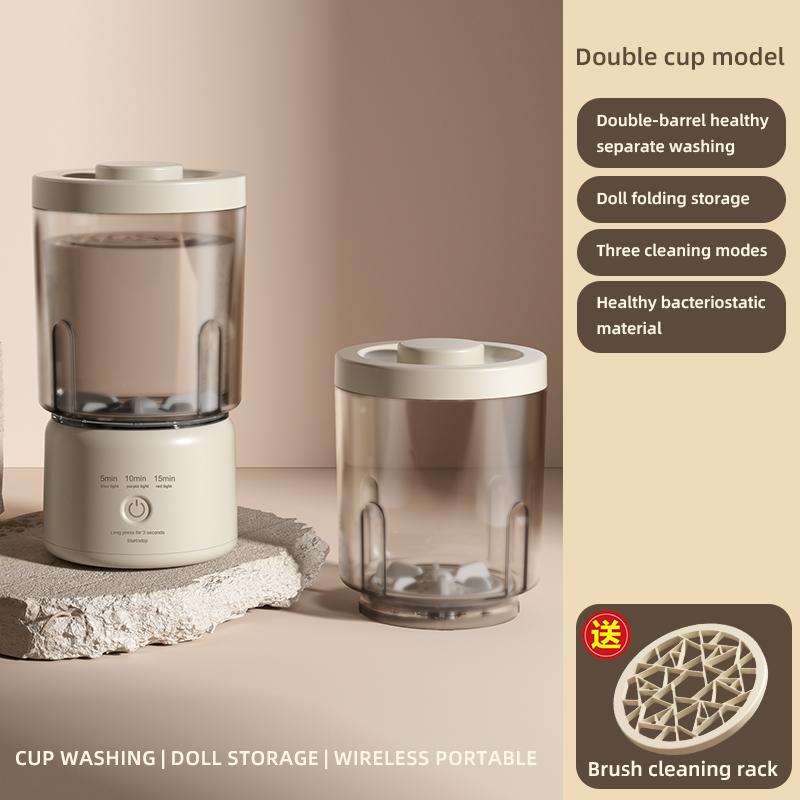 M8 multifunctional 2-in-1 mini washing machine, home charging underwear cleaning machine, sock washing machine, laundry cup.