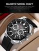 CURREN 8489 Men's Waterproof Six-Hand Quartz Sports Watch with Calendar Strap