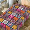 Rectangle Table Cover Ethnic Style Table Protecter Bohemian Mandala Tablecloth  Banquet