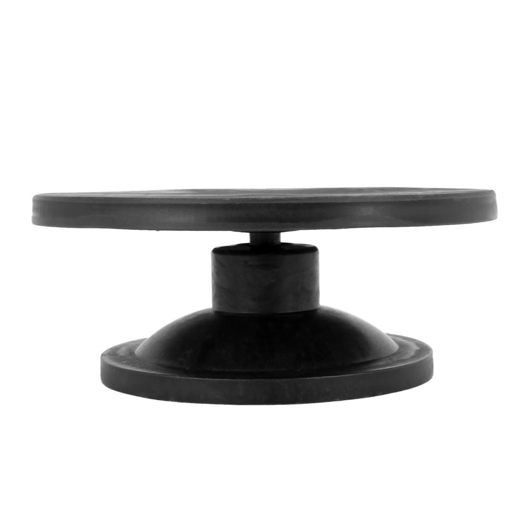 Good-2Pcs 30Cm Pottery Wheel Modelling Platform Sculpting Turntable Model Making Clay Sculpture Tools Black