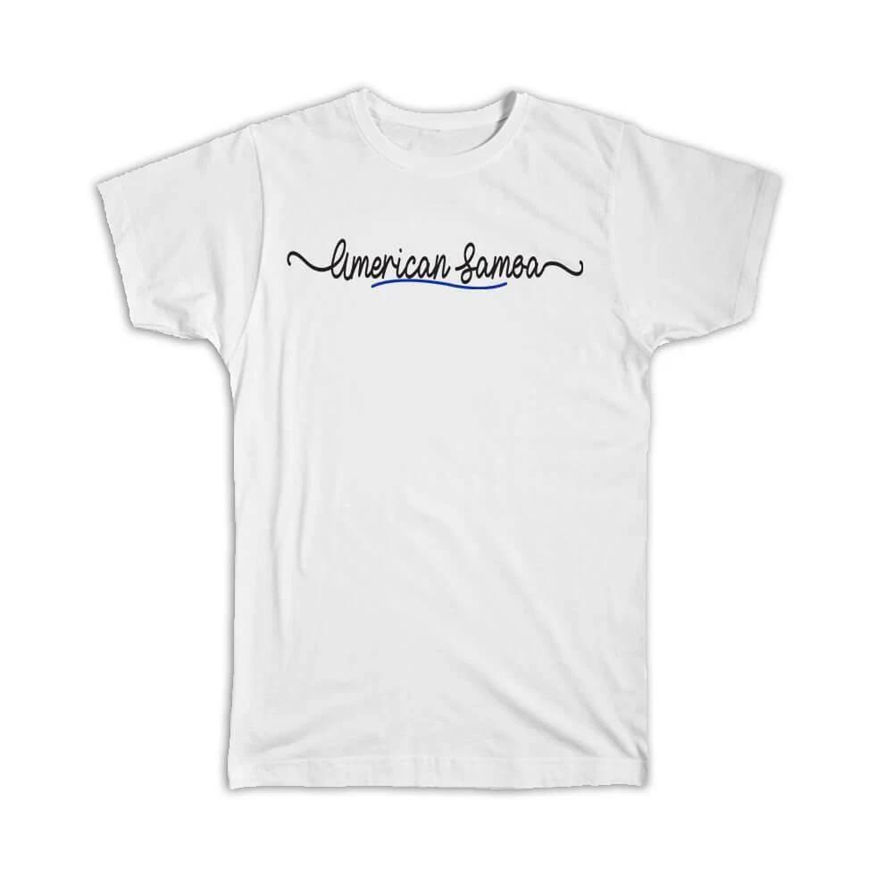Gift T-Shirt : American Samoa Flag Colors Travel Expat Country XL