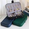 Portable Jewelry Box Jewelry Organizer Display Travel Jewelry Case Boxes Button Pu Leather Storage Zipper Jewelers Packaging