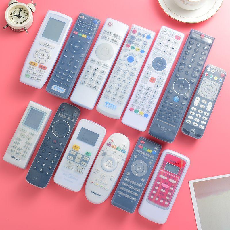 1PC Remote Control Silicone Protective Cover Transparent Household Stretchable Dust-Proof And Waterproof Remote Control Cover