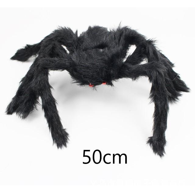 Halloween Big Decor Spider Horror Halloween Decoration Party Prop Outdoor Giant Spider Decor 30-200cm Chamber Prank Black Spider