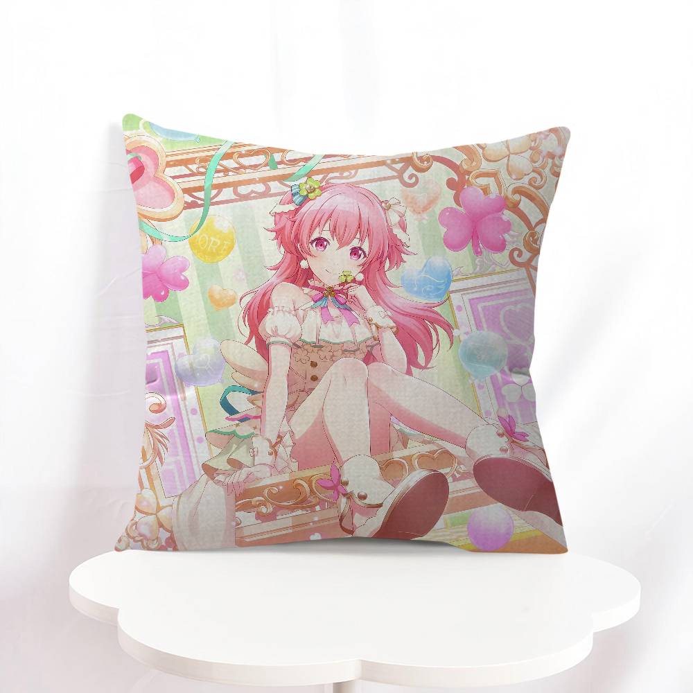 A-Airi Momoi Cartoon Cushion Cover Pillowcase Upholstery Sofa Throw Pillow Home Decor Pillowcas