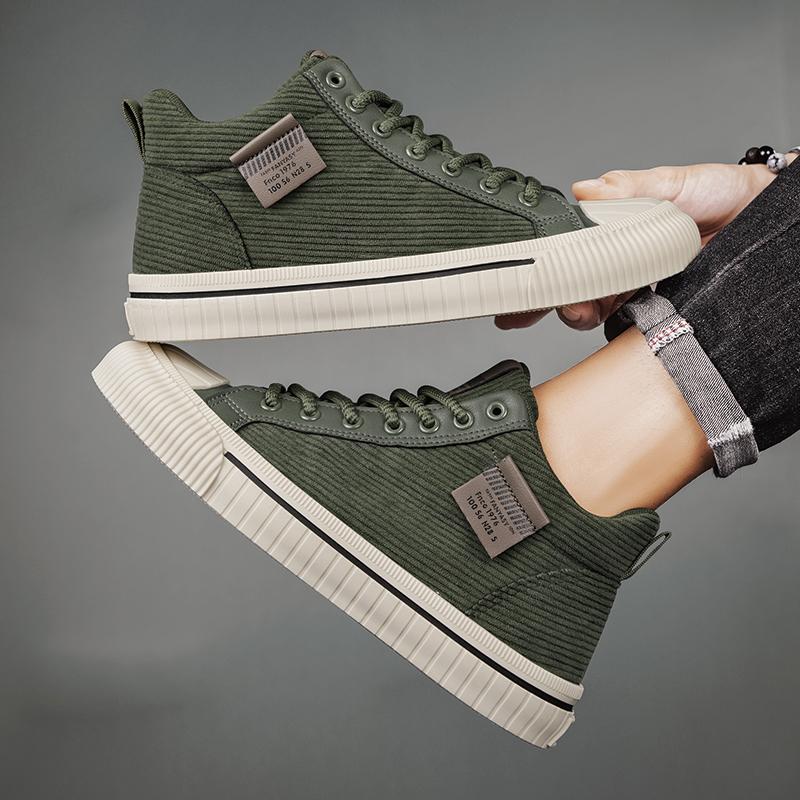 2025 Мужская парусиновая обувь для отдыха на природе Модная обувь для скейтбординга для мужчин Комфортные нескользящие повседневные кроссовки Дышащая мужская обувь для ходьбы