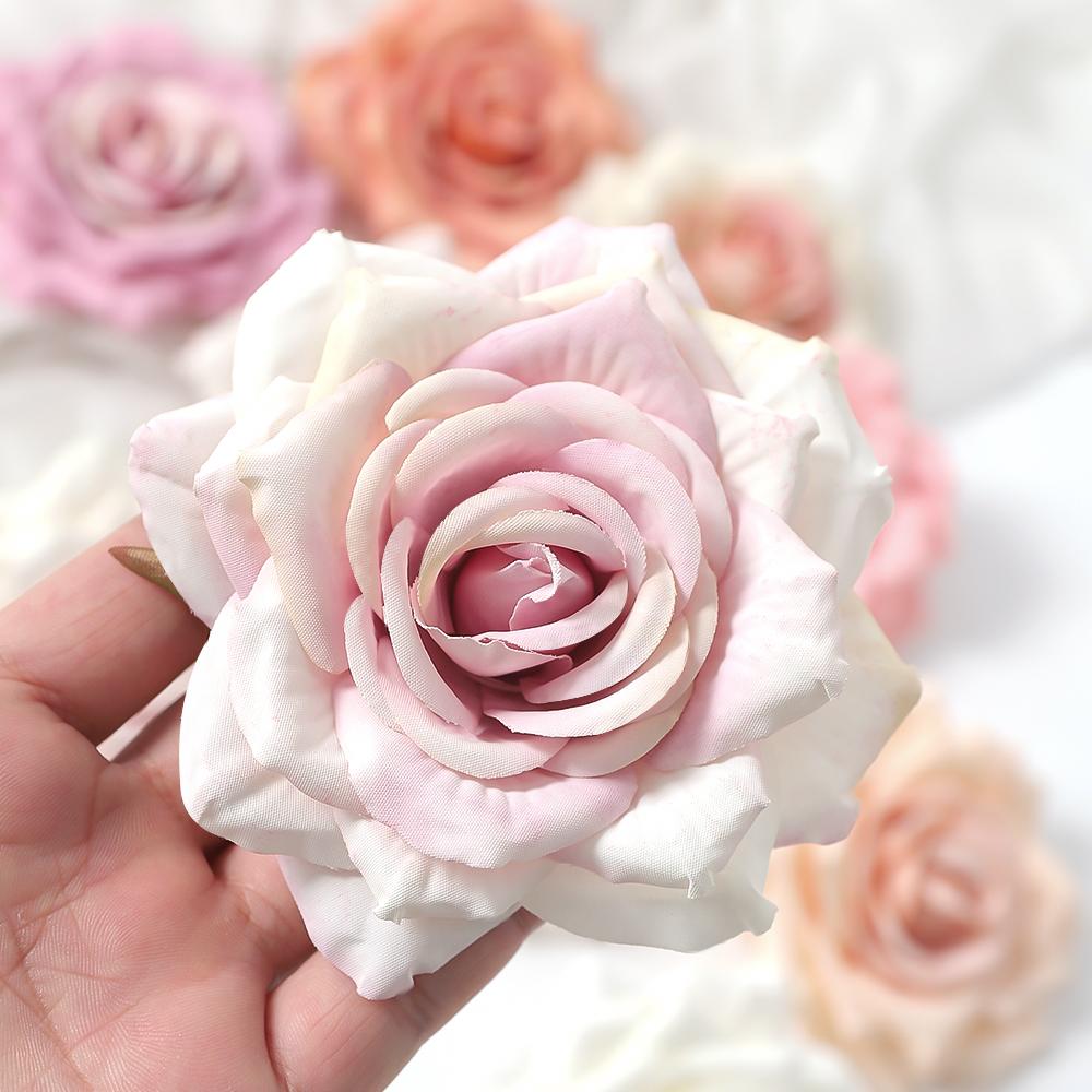 3/5Pcs Rose Artificial Flower Head DIY Home Room Decoration Friends Gathering Birthday Party Accessories For Wedding Table Decor