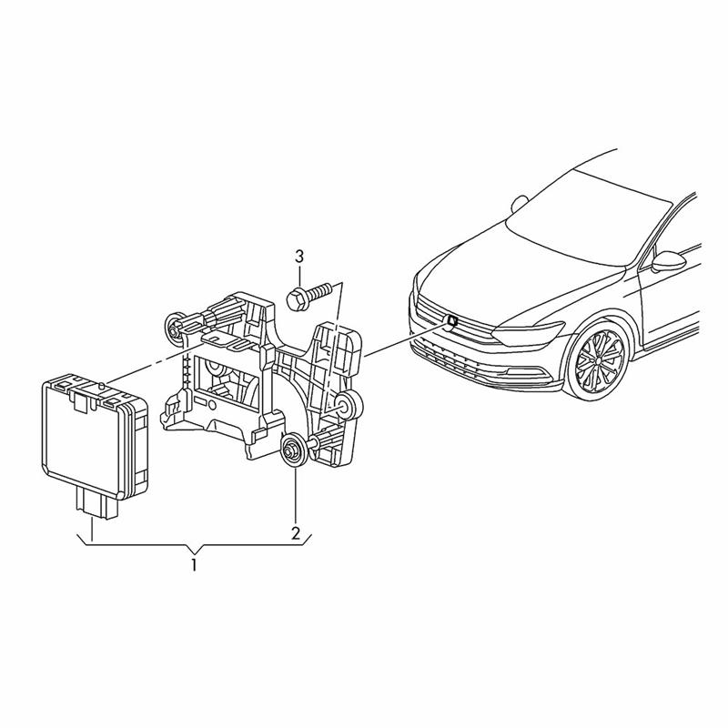 Car Cruise Control Radar Sensor ACC 3Q0907561D, 3Q0907561E, 3Q0907561C, 3Q0907572B For VW Skoda
