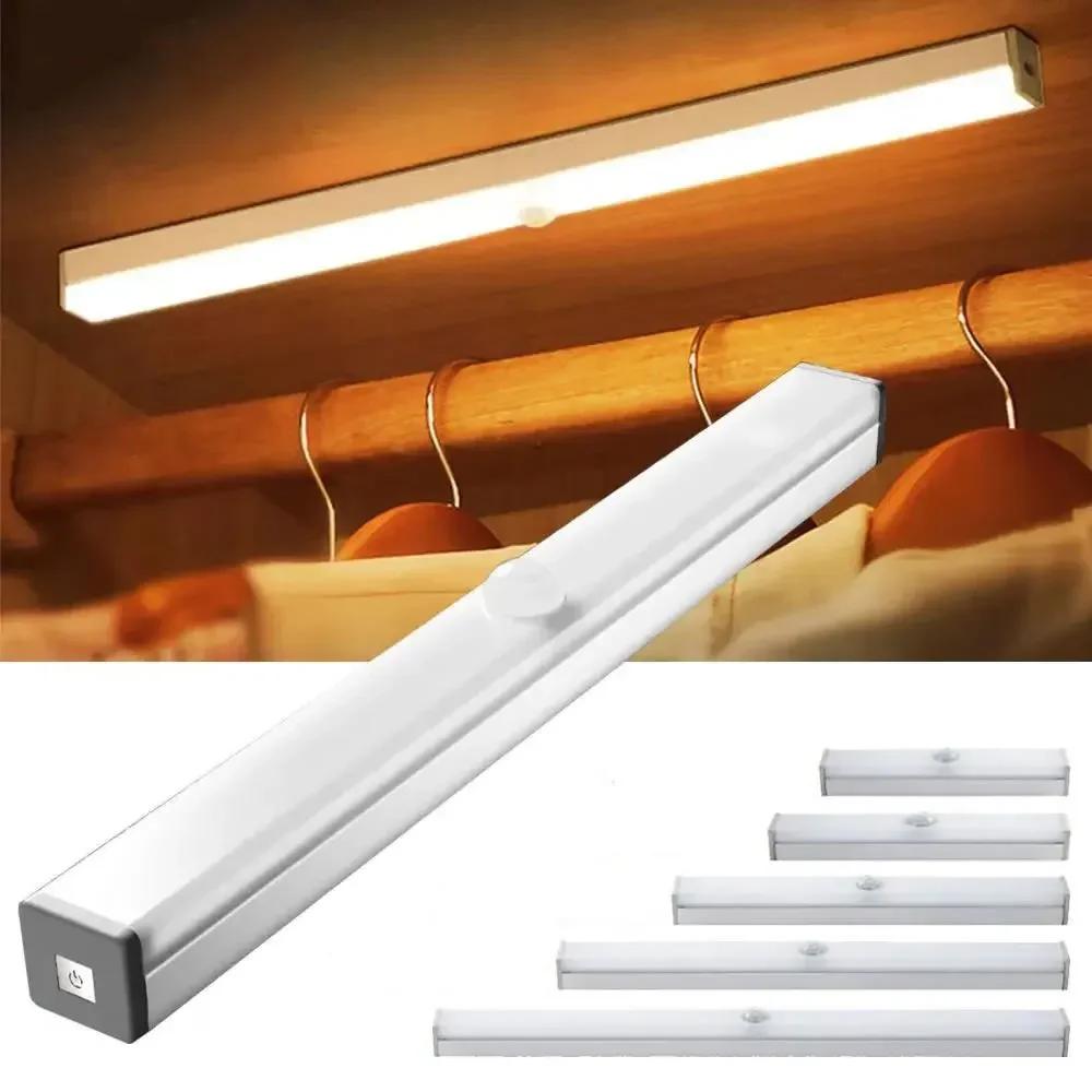 Wiederaufladbare LED-Bewegungssensorleuchten für Schrank, Schrank, Garderobe, Treppenhaus, Nachtbeleuchtung
