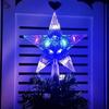 Christmas Decoration Glowing Tree Topper Glitter Shining Star Xmas Tree Ornaments for Home Decor Navidad New Year 2026 Gift