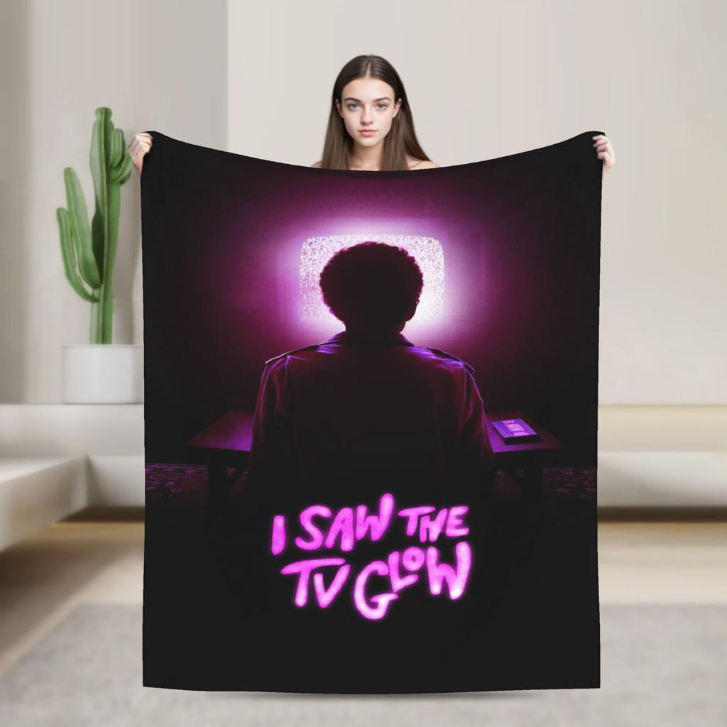 I Saw The Tv Glow  Merch Blankets Super Soft Fleece  Throw Blanket Comfortable Plush Thin Quilt