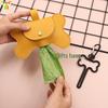 Spot PU Leather Bone-Shaped Pet Waste Bag Dispenser for Cats and Dogs