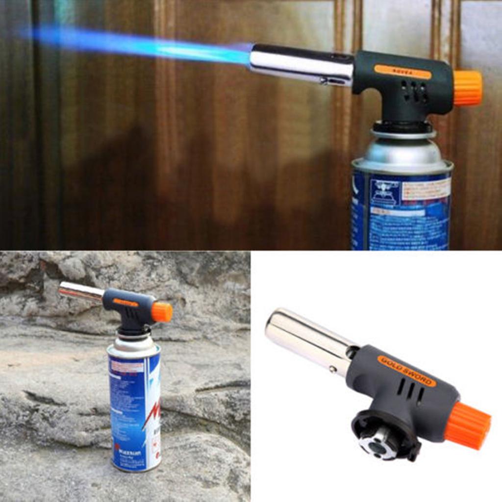 Golpe De Gas Butano Antorcha Quemador Lanzallamas Soldadura Soldadura AUTO Ignición BBQ UK