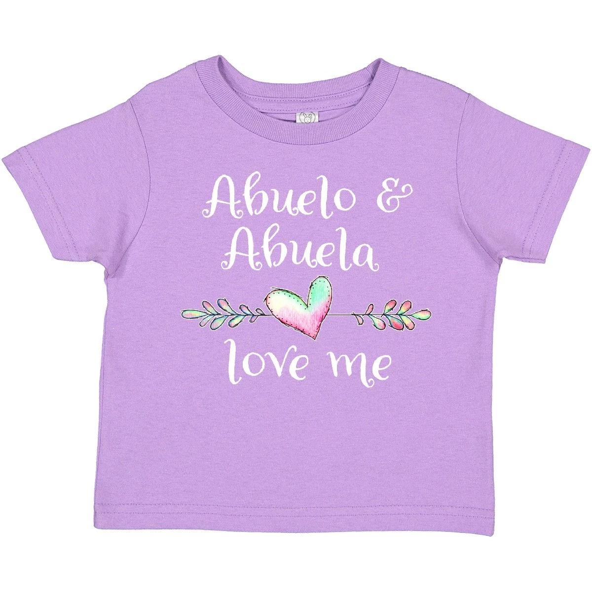 Inktastic Abuelo And Abuela Love Me- Heart Grandchild Toddler T-Shirt Family Kid 100
