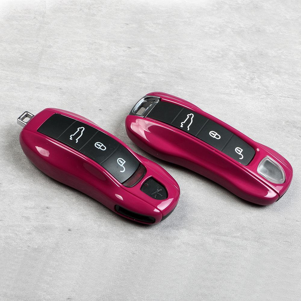 Porsche Key Shell for Cayenne, Macan, 911, Panamera, 718, Taycan - Starlight Gem Red
