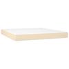 Vidaxl Continental Bed with Mattress, Cream, Fabric, 160X200 Cm