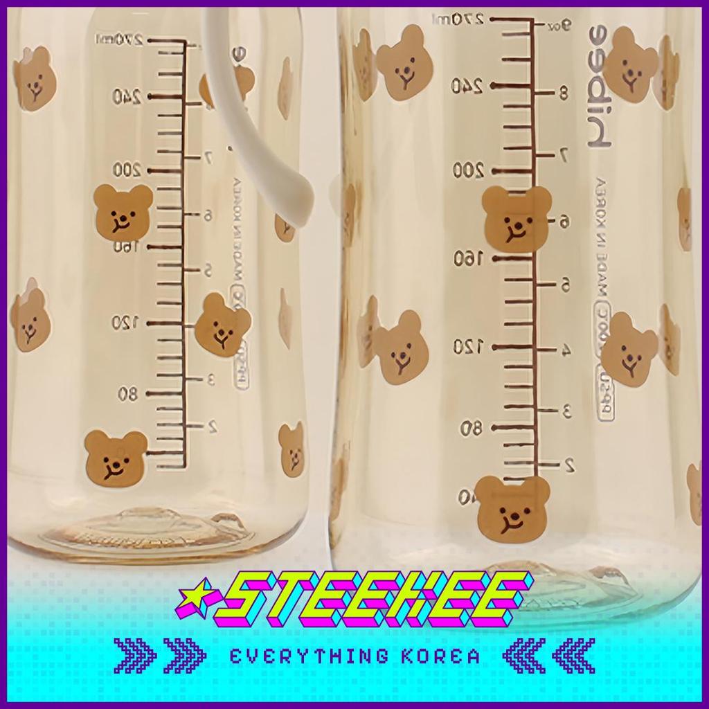 Hibee Eight Air Vents PPSU Anti-Colic BPA-free Baby Bottle Large Capacity Cute Bear 270ml by Steekee Korea 4318