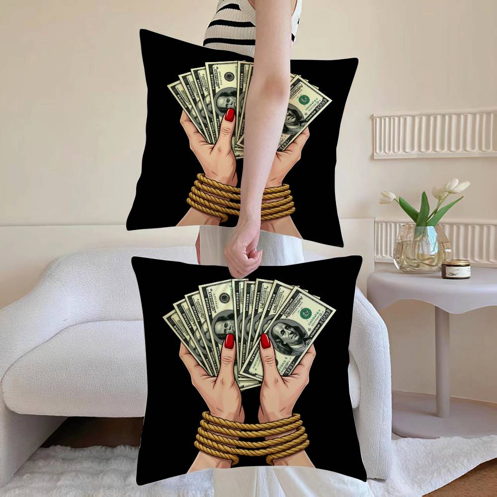 

Street style to Nordic minimalism Pillow Case Anti-dustmite Pillowcase Invisible zipper silky Sofa cushion cover 12x12Inch