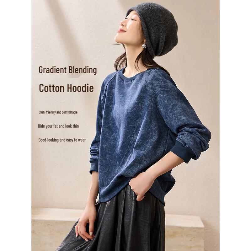 Mohan Yimei Gradient Dye Pullover Sweatshirt M