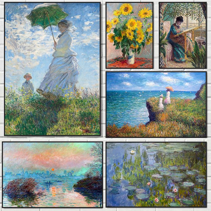 Classic Art Paintings Canvas Poster Prints Nature Wall Art Pictures for Hall Living Room Home Decor Mural Vintage Art Poster