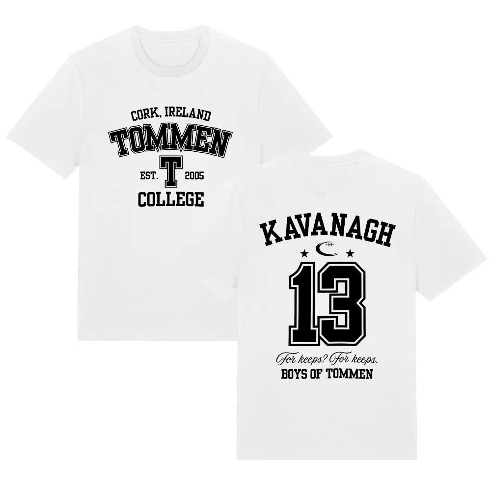 Moda Estiva Trendy Maglietta Uomo Donna Top Vintage 6 Ragazzi di Tommen T-shirt Kavanagh 13 Maglietta con Stampa Estetica Manica Corta Cotone Magliette Casual
