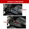 GXP1  BAWA Front Cup Holder Trim Decoration For Dodge Durango 2011 2012 2013 2014 2015 2016 2017 2018 2019 2020 2021 2022 2023