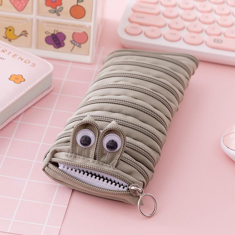 Entzückendes Canvas Reißverschluss Federmäppchen Für Kinder Niedliche Kreative Koreanischer Stil Schreibwaren Tasche