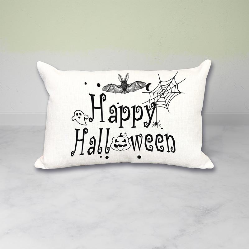 Halloween Waist Pillowcase Festive Atmosphere Decorate Living Room Sofa Pillowcase Polyester Printed Cushion Cover