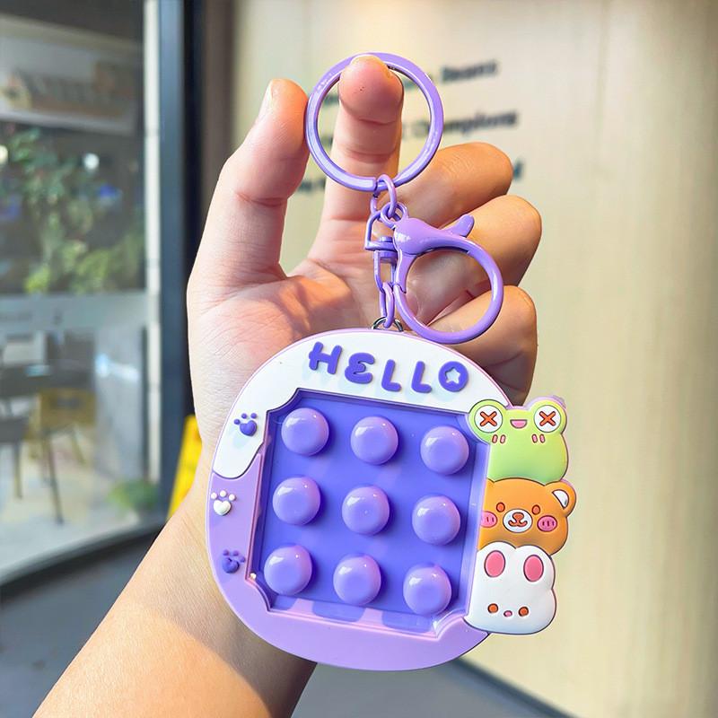 Colorful Animal Squeeze Toy Keychains Silicone For Stress Relief And Gifts