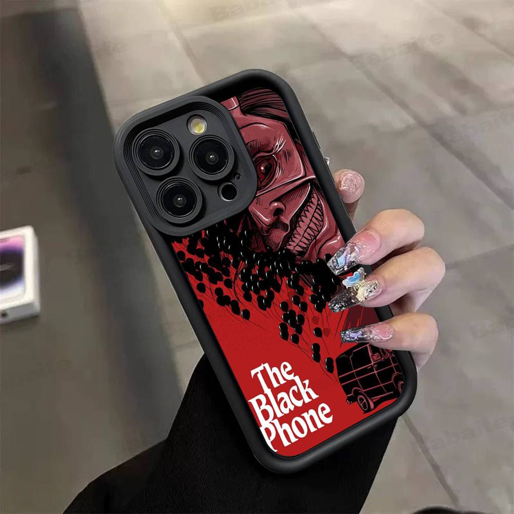 Horror Movie The B-Black P-Phone TPU Phone Cover For Iphone 17 16 15 14 13 12 11 Pro Max Plus Case Cover
