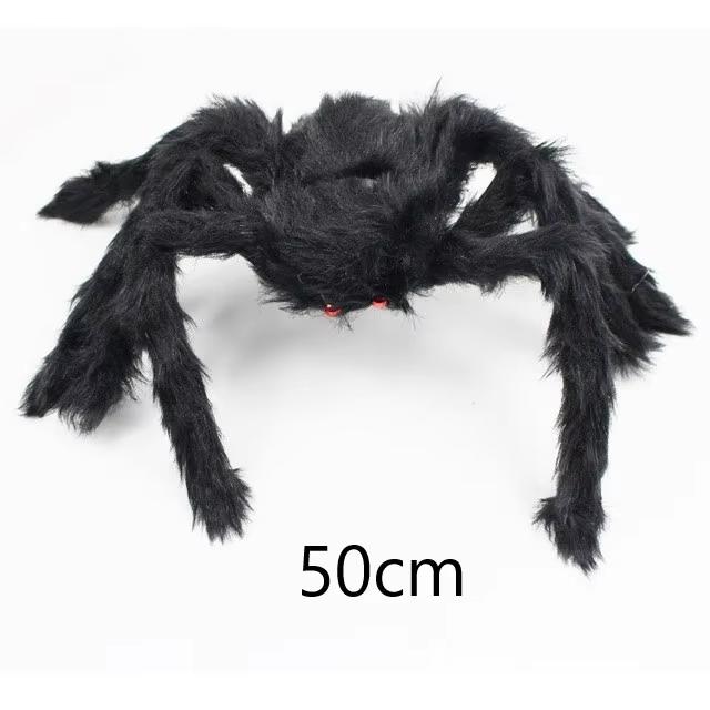 Halloween Decoration Prop Spider Horror Halloween Decoration Party Prop Outdoor Giant Spider Decoration 30-200cm Black Spider