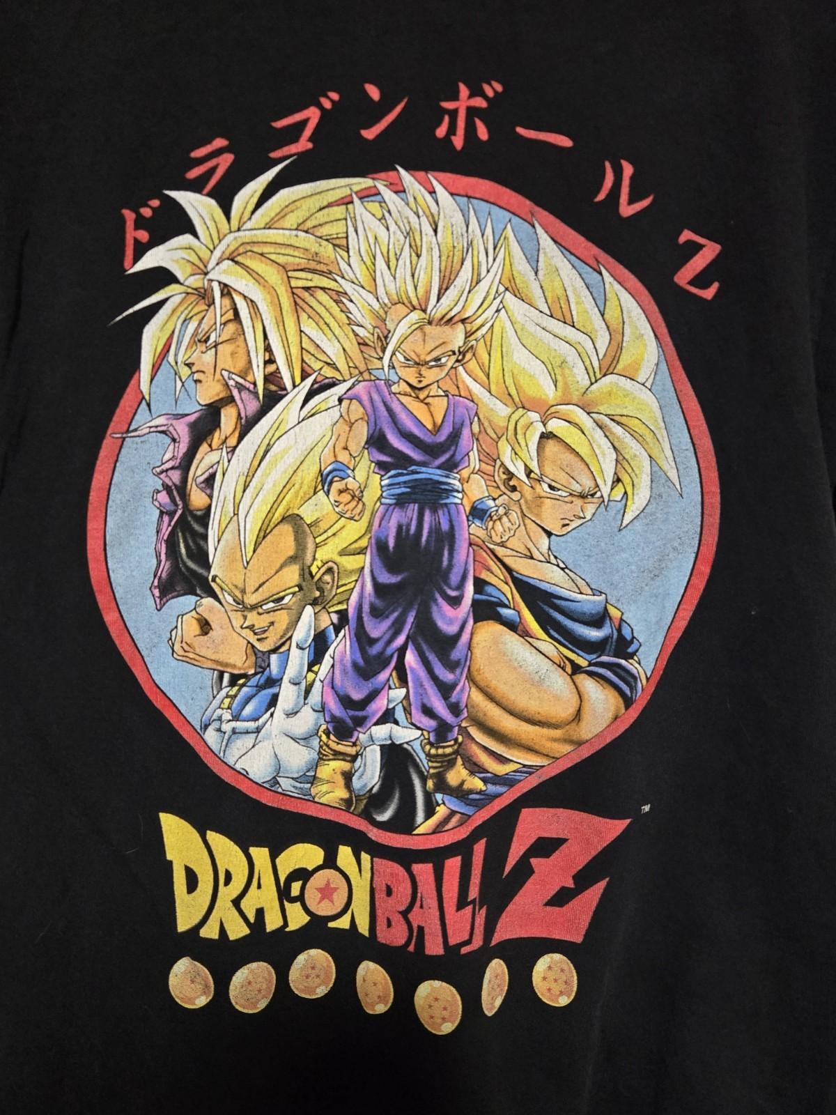 Dragonball Z Shirt Super Saiyan Mens Size Small DBZ Graphic Tee Vegeta Goku Unisex T-Shirt XXL