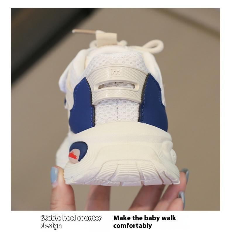 New Spring and Autumn Children's Mesh Boys and Girls Comfortable Soft Sole Running Shoes